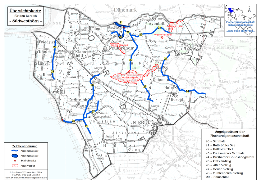 Übersichtskarte Südwesthörn